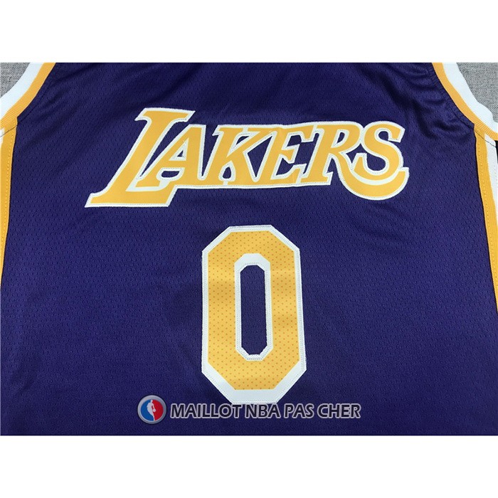 Maillot Los Angeles Lakers Russell Westbrook NO 0 Statement 2021-22 Volet